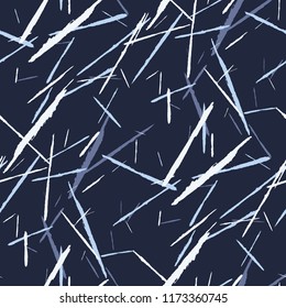 Grunge Stripes. Abstract Scratched Texture with Dry Brush Strokes. Scribbled Grunge Rapport for Tablecloth, Wallpaper, Linen. Retro Vector Background with Stripes