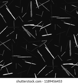 Grunge Stripes. Abstract Scratched Texture with Dry Brush Strokes. Scribbled Grunge Pattern for Chintz, Calico, Swimwear. Retro Vector Background with Stripes