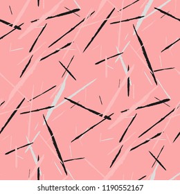 Grunge Stripes. Abstract Scratched Texture with Brush Strokes. Scribbled Grunge Rapport for Tablecloth, Wallpaper, Linen. Retro Vector Background with Stripes