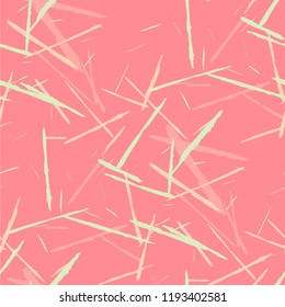 Grunge Stripes. Abstract Scratched Texture with Brush Strokes. Scribbled Grunge Rapport for Tablecloth, Wallpaper, Dress. Trendy Vector Background