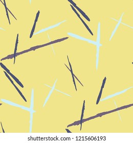 Grunge Stripes. Abstract Scratched Texture with Brush Strokes. Scribbled Grunge Pattern for Tablecloth, Wallpaper, Dress. Retro Vector Background with Stripes