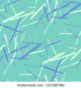 Grunge Stripes. Abstract Scratched Texture with Dry Brush Strokes. Scribbled Grunge Pattern for Cloth, Shirt, Dress. Retro Vector Background