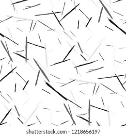 Grunge Stripes. Abstract Scratched Texture with Dry Brush Strokes. Scribbled Grunge Pattern for Chintz, Wallpaper, Linen. Trendy Vector Background with Stripes