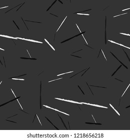 Grunge Stripes. Abstract Scratched Texture with Dry Brush Strokes. Scribbled Grunge Pattern for Chintz, Wallpaper, Linen. Retro Vector Background