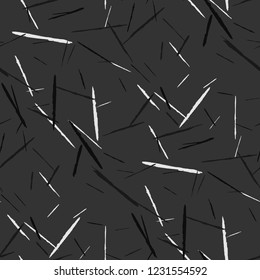 Grunge Stripes. Abstract Scratched Texture with Dry Brush Strokes. Scribbled Grunge Motif for Cloth, Shirt, Dress. Retro Vector Background with Stripes