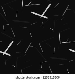 Grunge Stripes. Abstract Scratched Texture with Brush Strokes. Scribbled Grunge Rapport for Print, Cotton, Curtains. Trendy Vector Background
