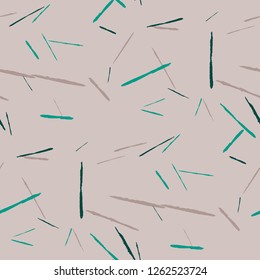 Grunge Stripes. Abstract Scratched Texture with Dry Brush Strokes. Scribbled Grunge Motif for Tablecloth, Shirt, Dress. Trendy Vector Background with Stripes