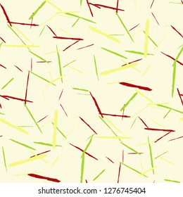 Grunge Stripes. Abstract Scratched Texture with Dry Brush Strokes. Scribbled Grunge Motif for Cloth, Shirt, Curtains. Retro Vector Background