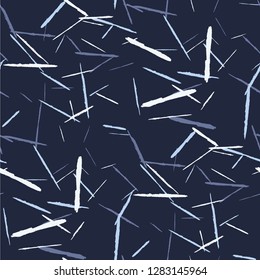 Grunge Stripes. Abstract Scratched Texture with Brush Strokes. Scribbled Grunge Pattern for Print, Cotton, Curtains. Retro Vector Background with Stripes