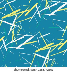 Grunge Stripes. Abstract Scratched Texture with Dry Brush Strokes. Scribbled Grunge Rapport for Tablecloth, Wallpaper, Dress. Rustic Vector Background