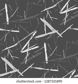 Grunge Stripes. Abstract Scratched Texture with Brush Strokes. Scribbled Grunge Rapport for Cloth, Shirt, Curtains. Rustic Vector Background with Stripes