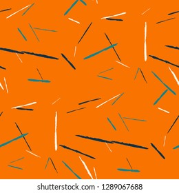 Grunge Stripes. Abstract Scratched Texture with Brush Strokes. Scribbled Grunge Rapport for Print, Cotton, Curtains. Retro Vector Background