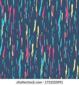 Grunge Stripes. Abstract Scratched Texture with Ragged Brushstrokes. Scribbled Grunge Rapport for Print, Cloth, Textile. Retro Vector Background