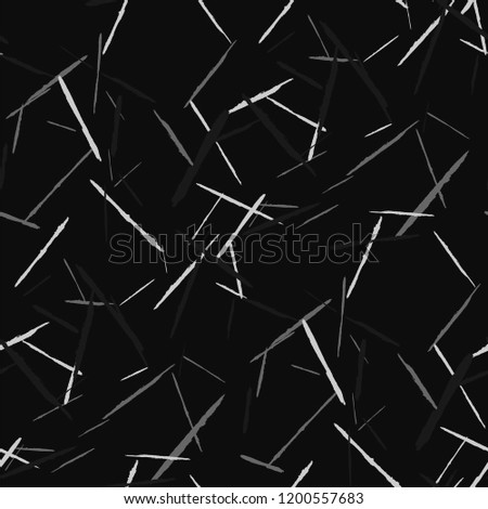Grunge Stripes. Abstract Scratched Texture with Dry Brush Strokes. Scribbled Grunge Rapport for Print, Cotton, Curtains. Trendy Vector Background with Stripes