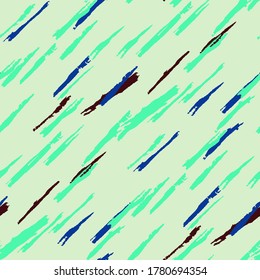 Rayas gruesas. Textura abstracta con brotes horizontales, verticales, diagonales secos de pincel en forma de grifo para impresión, tela, textil. Fondo de vectores a la moda con rayas
