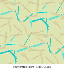 Grunge Stripes. Abstract Texture with Horizontal Dry Brush Strokes Scribbled Grunge Motif for Print, Fabric, Textile. Rustic Vector Background