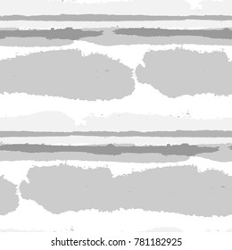 Grunge Stripes. Abstract Texture with Horizontal Dry Brush Srokes.  Scribbled Grunge Rapport for Sportswear, Fabric, Wallpaper. Retro Vector Background with Stripes.