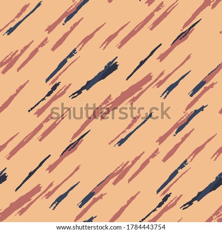 Grunge Stripes. Abstract Texture with Horizontal, Vertical, Diagonal Dry Brush Strokes Scribbled Grunge Rapport for Print, Fabric, Textile. Trendy Vector Background