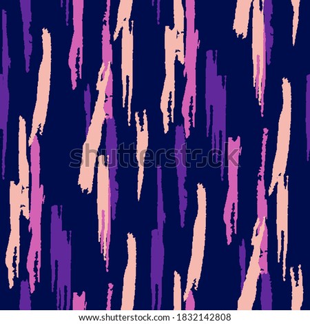 Grunge Stripes. Abstract Texture with Horizontal, Vertical, Diagonal Brush Strokes. Scribbled Grunge Rapport for Calico, Print, Textile. Retro Vector Background with Stripes