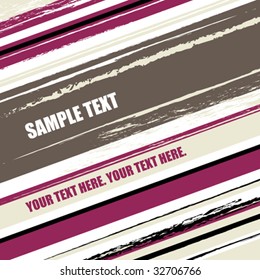 grunge stripes background with copy space, vector illustration