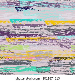 Grunge Stripes chalk vector textures. Seamless pattern lines. Stripy crayon pencil strokes. Hand drawn pastel. Summer bright stripes, brushes, scribbl. Horizontal  pinstripe endless repeat elements.