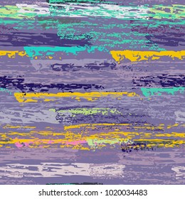 Grunge Stripes chalk vector textures. Seamless pattern lines. Stripy crayon pencil strokes. Hand drawn pastel. Summer bright stripes, brushes. Horizontal  pinstripe endless repeating elements.
