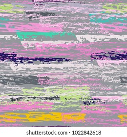 Grunge Stripes chalk vector textures. Seamless pattern lines. Stripy crayon pencil strokes. Hand drawn pastel. Summer bright stripes, brushes. Horizontal  pinstripe endless repeating elements.