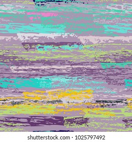 Grunge Stripes chalk vector textures. Seamless pattern lines. Stripy crayon pencil strokes. Hand drawn pastel. Summer bright stripes, brushes, scribble. Horizontal  pinstripe endless repeat elements.