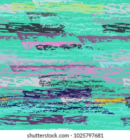 Grunge Stripes chalk vector textures. Seamless pattern lines. Stripy crayon pencil strokes. Hand drawn pastel. Summer bright stripes, brushes, scribble. Horizontal  pinstripe endless repeat elements