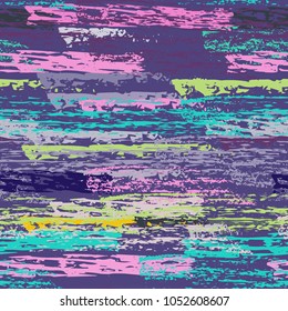 Grunge Stripes chalk vector textures. Seamless pattern old wall. Stripy crayon pencil strokes. Hand drawn pastel. Summer bright stripes, brushes. Horizontal  pinstripe endless repeating elements.