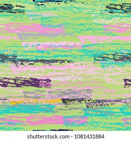 Grunge Stripes chalk vector textures. Seamless pattern old wall. Stripy crayon pencil strokes. Hand drawn pastel. Summer bright stripes, brushes. Horizontal  pinstripe endless repeating elements.