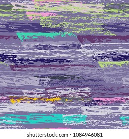 Grunge Stripes chalk vector textures. Seamless pattern lines. Stripy crayon pencil strokes. Hand drawn pastel. Summer bright stripes, brushes, scribble. Horizontal pinstripe endless repeat elements.