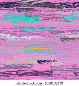 Grunge Stripes chalk vector textures. Seamless pattern lines. Stripy crayon pencil strokes. Hand drawn pastel. Summer bright stripes, brushes, scribble. Horizontal pinstripe endless repeat elements.
