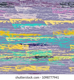 Grunge Stripes chalk vector textures. Seamless pattern lines. Stripy crayon pencil strokes. Hand drawn pastel. Summer bright stripes, brushes, scribble. Horizontal pinstripe endless repeat elements.