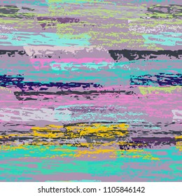 Grunge Stripes chalk vector textures. Seamless pattern old wall. Stripy crayon pencil strokes. Hand drawn pastel. Summer bright stripes, brushes. Horizontal  pinstripe endless repeating elements.
