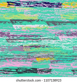Grunge Stripes chalk vector textures. Seamless pattern old wall. Stripy crayon pencil strokes. Hand drawn pastel. Summer bright stripes, brushes. Horizontal pinstripe endless repeating elements.