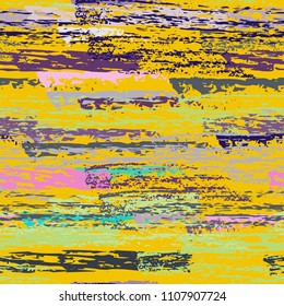 Grunge Stripes chalk vector textures. Seamless pattern old wall. Stripy crayon pencil strokes. Hand drawn pastel. Summer bright stripes, brushes. Horizontal pinstripe endless repeating elements.