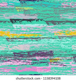 Grunge Stripes chalk vector textures. Seamless pattern old wall. Stripy crayon pencil strokes. Hand drawn pastel. Graffiti bright stripes, brushes. Horizontal pinstripe endless repeating elements.
