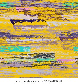 Grunge Stripes chalk vector textures. Seamless pattern old wall. Stripy crayon pencil strokes. Hand drawn pastel. Graffiti bright stripes, brushes. Horizontal pinstripe endless repeating elements.