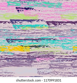 Grunge Stripes chalk vector textures. Seamless pattern old wall. Stripy crayon pencil strokes. Hand drawn pastel. Graffiti bright stripes, brushes. Horizontal pinstripe endless repeating elements.