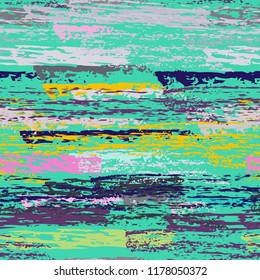 Grunge Stripes chalk vector textures. Seamless pattern old wall. Stripy crayon pencil strokes. Hand drawn pastel. Graffiti bright stripes, brushes. Horizontal pinstripe endless repeating elements.