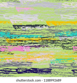 Grunge Stripes chalk vector textures. Seamless pattern old wall. Stripy crayon pencil strokes. Hand drawn pastel. Graffiti bright stripes, brushes. Horizontal pinstripe endless repeating elements.