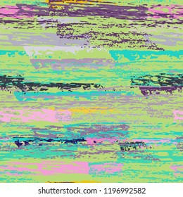 Grunge Stripes chalk vector textures. Seamless pattern old wall. Stripy crayon pencil strokes. Hand drawn pastel. Graffiti bright stripes, brushes. Horizontal pinstripe endless repeating elements.