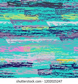 Grunge Stripes chalk vector textures. Seamless pattern old wall. Stripy crayon pencil strokes. Hand drawn pastel. Graffiti bright stripes, brushes. Horizontal pinstripe endless repeating elements.