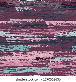 Grunge Stripes Line. Chalk Vector Textures. Seamless Pattern. Stripy Crayon Pencil Strokes. Hand Drawn Pastel. Summer Bright Stripes, Brushes. Horizontal Dirty Pinstripe Endless Repeating Elements.
