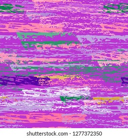 Grunge Stripes Line. Chalk Vector Textures. Seamless Pattern. Stripy Crayon Pencil Strokes. Hand Drawn Pastel. Summer Bright Stripes, Brushes. Horizontal Dirty Pinstripe Endless Repeating Elements.