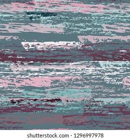 Grunge Stripes Line. Chalk Vector Textures. Seamless Pattern. Stripy Crayon Pencil Strokes. Hand Drawn Pastel. Summer Bright Stripes, Brushes. Horizontal Dirty Pinstripe Endless Repeating Elements.