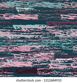 Grunge Stripes Line. Chalk Vector Textures. Seamless Pattern. Stripy Crayon Pencil Strokes.  