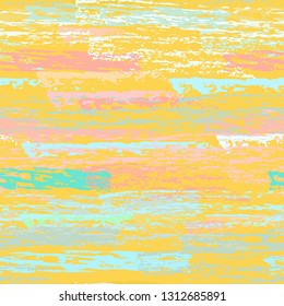 Grunge Stripes Line. Chalk Vector Textures. Seamless Pattern. Stripy Crayon Pencil Strokes.  