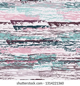 Grunge Stripes Line. Chalk Vector Textures. Seamless Pattern. Stripy Crayon Pencil Strokes. Hand Drawn Pastel. Summer Bright Stripes, Brushes. Horizontal Dirty Pinstripe Endless Repeating Elements.